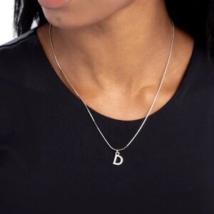 Paparazzi Silver 'D' Pendant Necklace